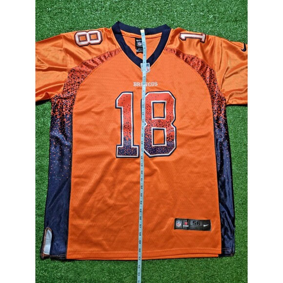 NFL On Field Peyton Manning Jersey Denver Broncos 'Orange' (Men's 56) - Picture 10 of 16